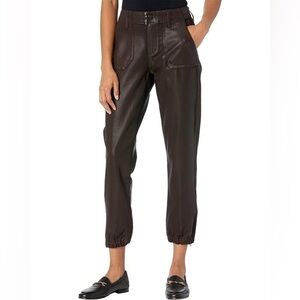 Paige Mayslie Coated Jogger Chicory Coffee Luxe 27